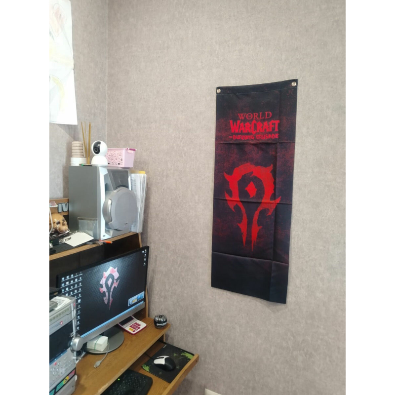 Флаг орды World of Warcraft (WOW) 40*100