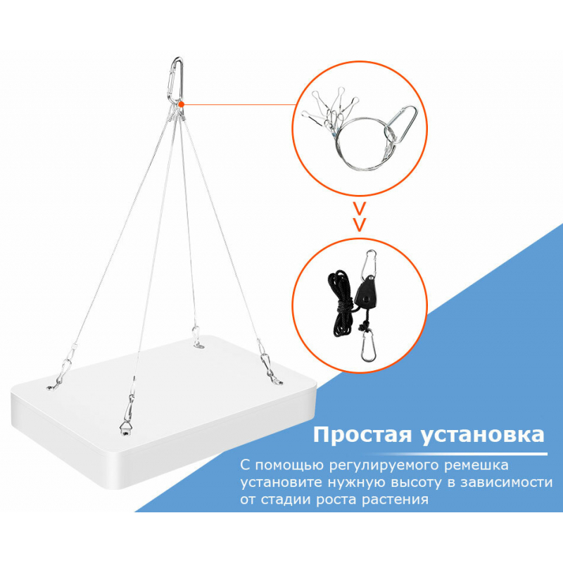 Фитосветильник (Фитолампа) для роста растений (рассады)